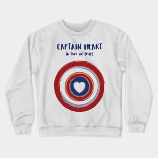 Captain heart - in love we trust Crewneck Sweatshirt